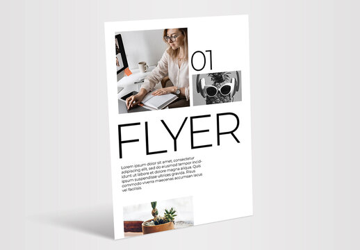 A4 Stand Flyer Mockup