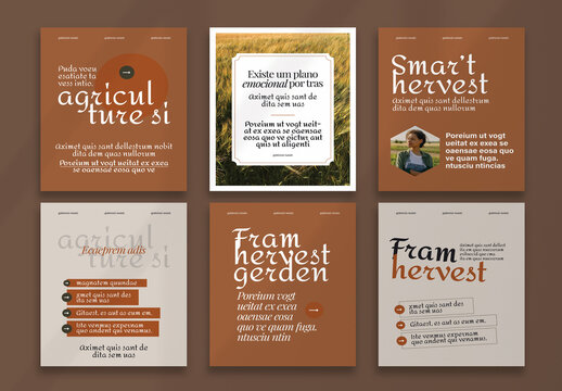 Agriculture Social Media Post Layout