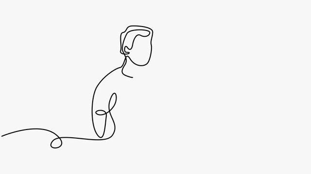 Minimalist Continuous Line Drawing of a Loving Young Couple Taking a Selfie with Smartphone Together