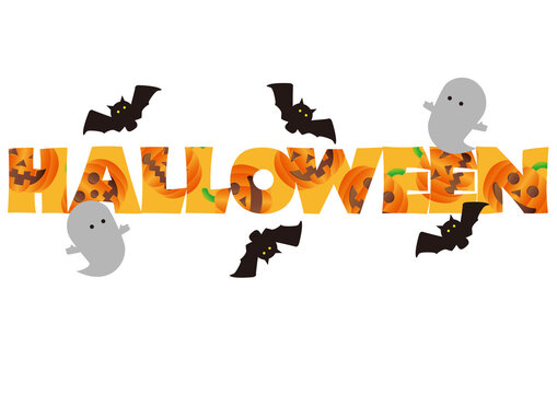 ハロウィンのタイポグラフィ
