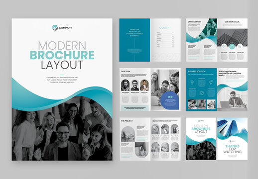 Corporate Bifold Brochure Layout