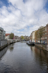 Obraz premium Amsterdam is the capital of the Netherlands, known for its artistic heritage and its elaborate canal system.