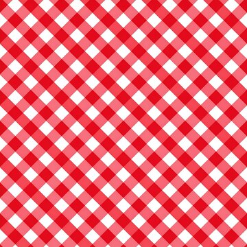 A seamless pattern of small red and white evenly spaced squares