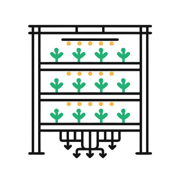 Vertical farming system with automated hydroponic plant irrigation vertical hydroponics agriculture irrigation automated technology greenhouse