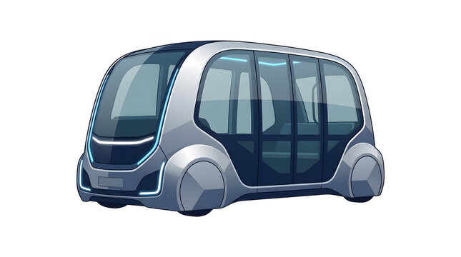 Futuristic autonomous shuttle vehicle for public transportation and mobility
