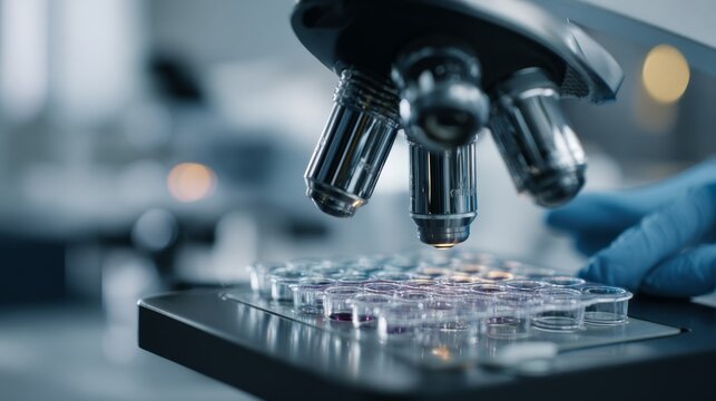 Medical dna analysis in biotechnology research laboratory with advanced scientific equipment, genetic testing, molecular biology research, healthcare science, medical chemistry and laboratory technolo