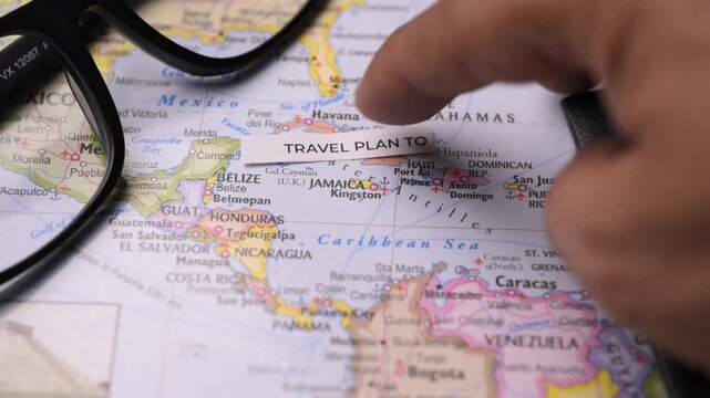 Planning a Trip to Jamaica on World Map
