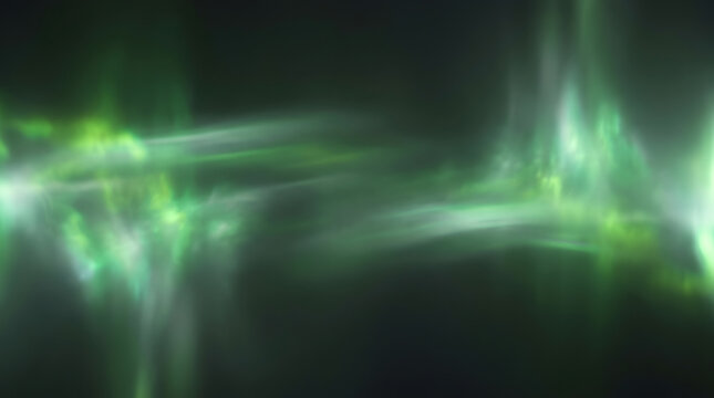 Abstract sci fi ambient light leak overlay with toxic green glow