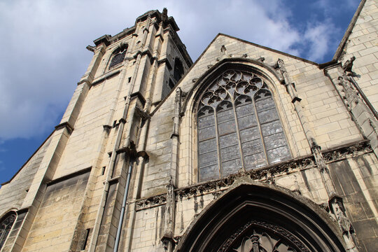 medieval church (saint-godard) in rouen in normandy in france 