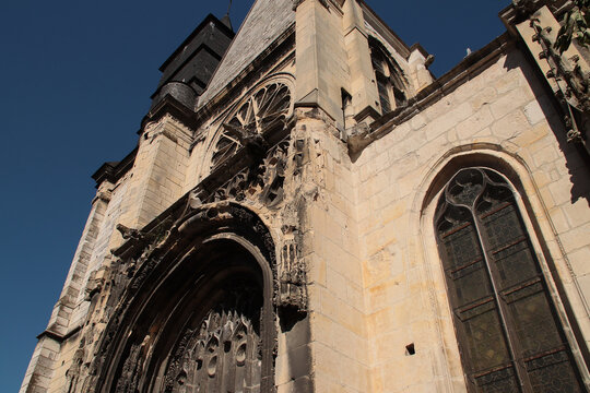 protestant church (saint-&eacute;loi temple) in rouen in normandy in france 
