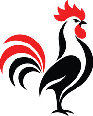 Proud Rooster Silhouette Logo Vector © Shafi Ullah