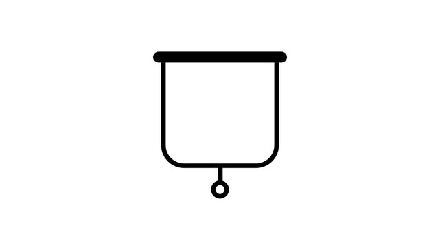 A blank presentation screen icon symbolizing business meetings, slideshow displays, corporate training sessions, and conference presentations today