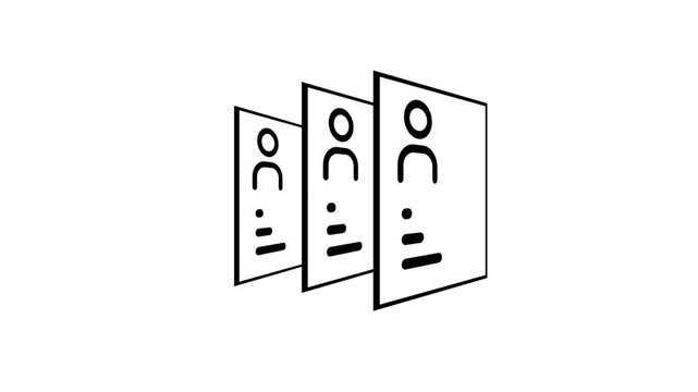 Multiple fanned document pages icon symbolizing paperwork collections, business files, printed reports, and organized information archives kept safe