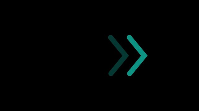 
Fast forward white symbols icon symbol animation on black background. arrow loop animation direction concept. colorful arrow icon concept. arrow loading icon concept animation.
