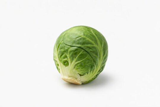 Fresh Brussels sprout isolated on white background