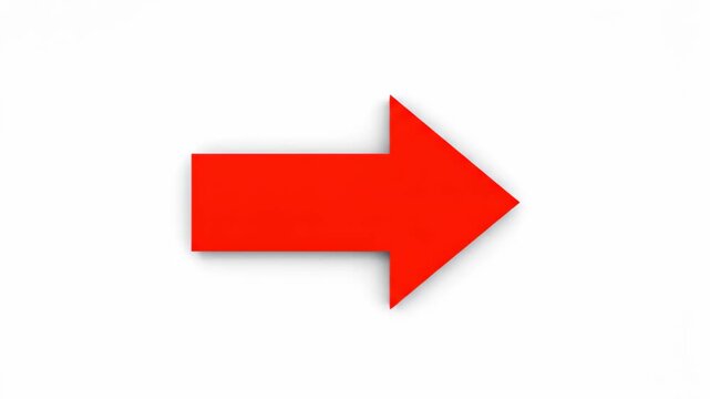 Red arrow indicator material, red arrow animation material