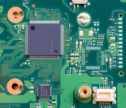 Electronic Circuit Board Components and Computer Hardware Technology Background