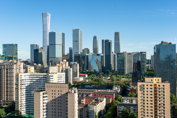 Fototapeta premium High-resolution footage of the Beijing skyline.