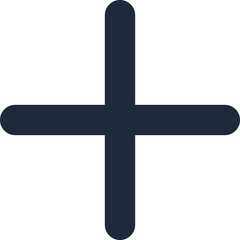 Obraz premium Slate Navy WhatsApp Add Plus Icon Isolated on Transparent Background PNG Chat Vector Symbol
