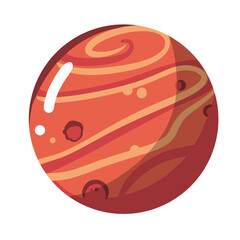 mars planet ilustration © Deviana