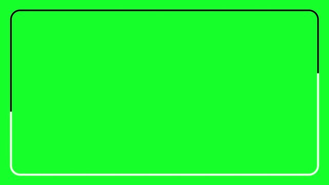 animated rectangular frame made of two moving neon lights in 4K animation with alpha channel . A popular abstract background overlay, seamless vaporwave animation  on transparent background 