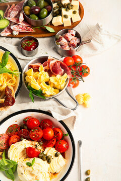 Concepts of Italian food. Italian cuisine