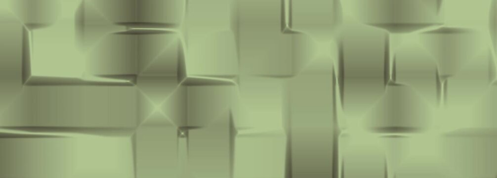 Abstract olive green rectangular shapes metallic texture geometric pattern digital modern surface. Suitable for backgrounds, branding, and digital designs.