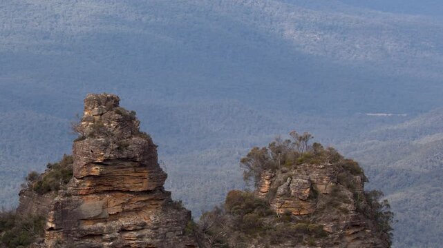 The Three Sisters Rock Formation in the Blue Mountains Australia
