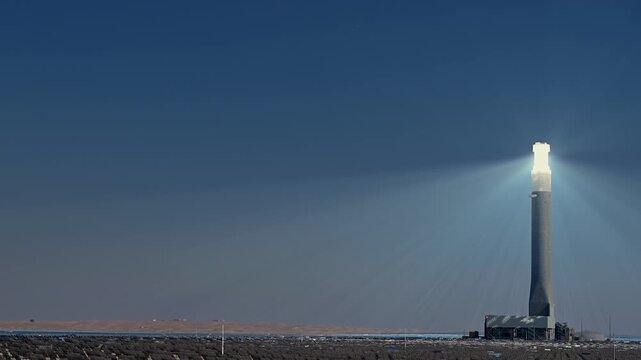 A stunning view of the Mohammed bin Rashid Al Maktoum Solar Park in Dubai, UAE