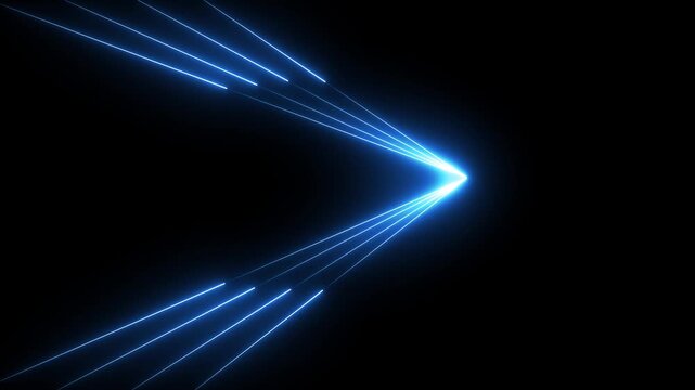 with neon lights match football isometric field video animation. Football championship match versus teams intro sport alpha black background,4k motion graphics video