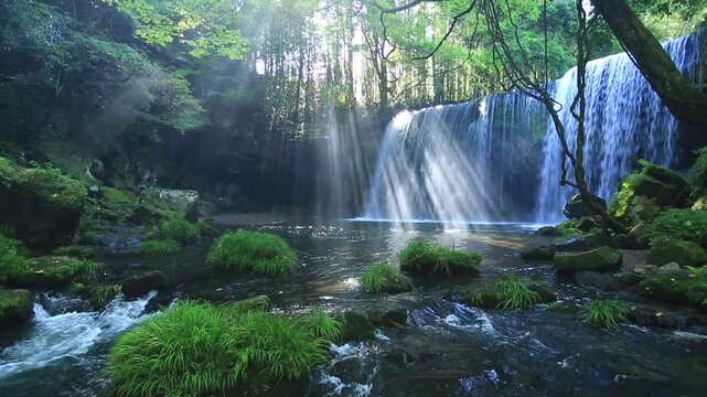 鍋ヶ滝の光芒