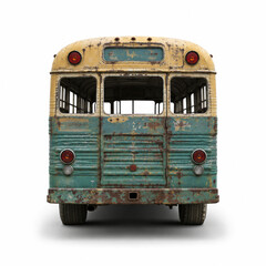 old bus isolated on white © setyo