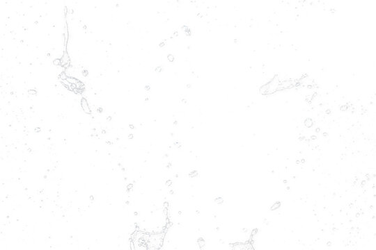 Sparse accidental water impact marks on glass isolated