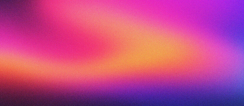 Vibrant grainy gradient background with purple and orange hues. Abstract soft texture wallpaper for digital marketing. Colorful blurry mesh backdrop for social media and creative web design.