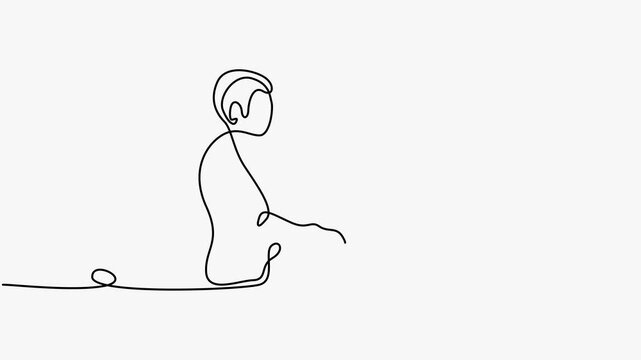 Continuous One Line Drawing Two Businessmen Shaking Hands Deal Agreement Partnership Corporate Business Concept Art