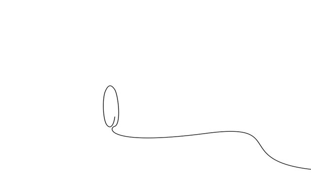 cyclist person riding outdoors hiking travel one line art 2d video animation motion