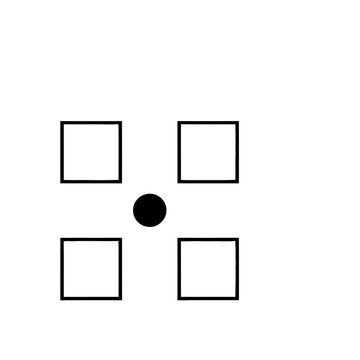 Four Squares and a Circle