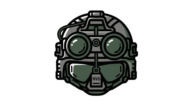 Tactical Helmet with Night Vision