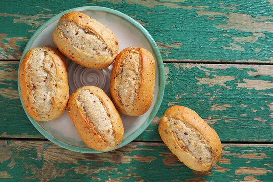 Fresh Baked Grain Bread Rolls