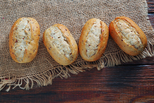 Fresh Whole Grain Bread Rolls