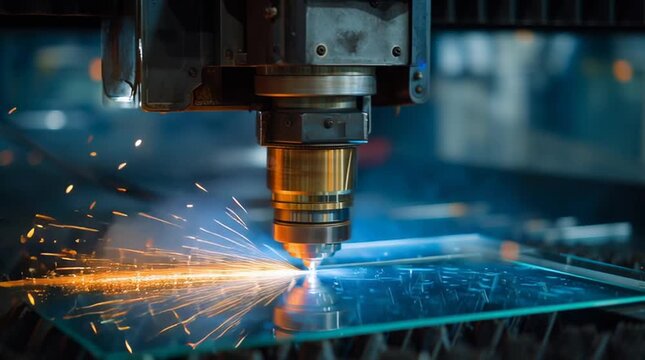 Precise laser beam cut and shape delicate glass.