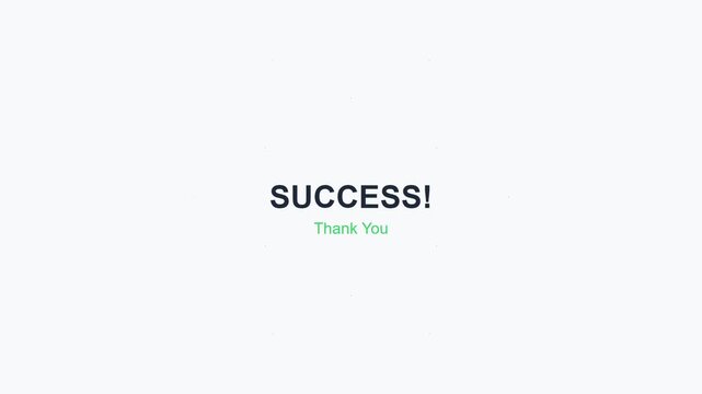Submit Button Animation Transforming into Success Message