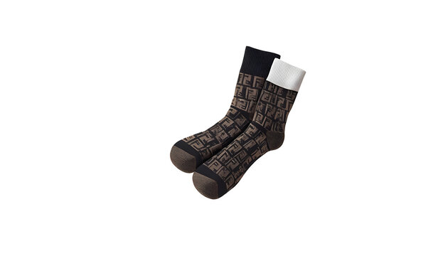 socks, hosiery, fashion, apparel, clothing, accessory, footwear, pattern, geometric, brown, black, cotton, garment, style, casual, textile, knitwear, modern, fabric, design, luxury.
