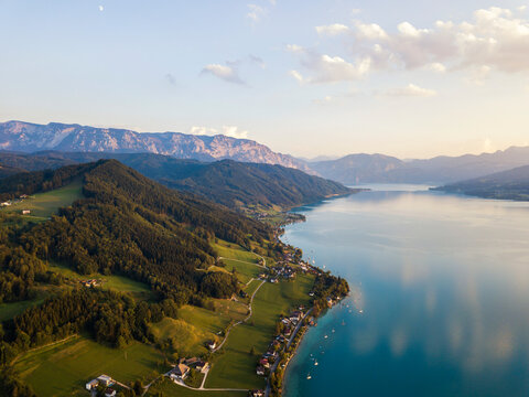 Austria, Upper Austria, Weyregg , Lake Attersee