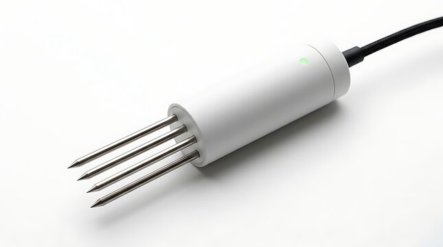 Close-up view of a stainless steel hex bolt with fine threads and sharp edges against a white