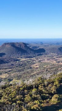Panoramic View of Warrumbungle National Park Volcanic Landscape