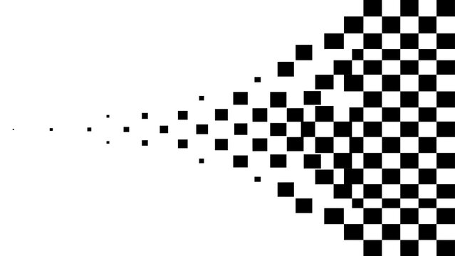 Abstract grid pattern with fading squares on white background, abstract