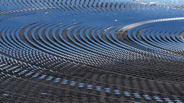 Mirrored Precision: Inside a Tower Concentrated Solar Power Plant