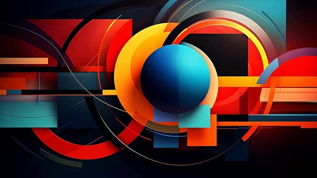 Digital colorful abstract geometric pattern texture background