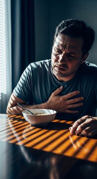 Shadows of Distress: A Man's Anguish Unveiled